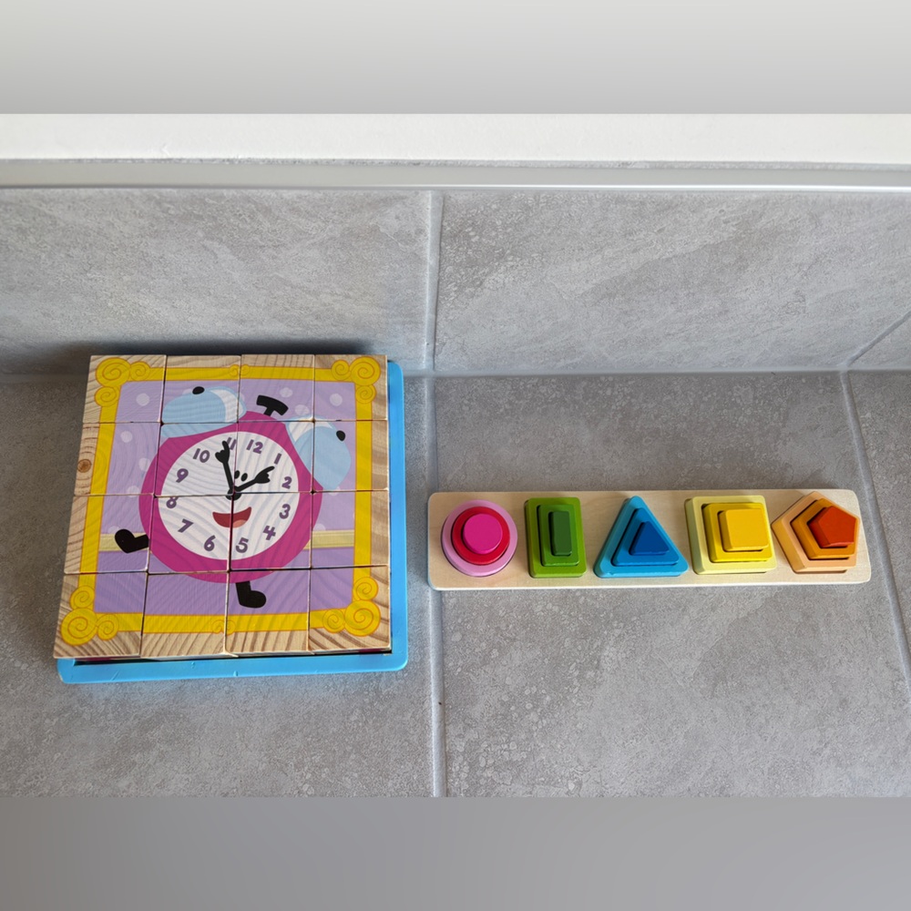 Toddler Puzzle Learning Toys Melissa & Doug Blue’s Clues & 3D Shapes